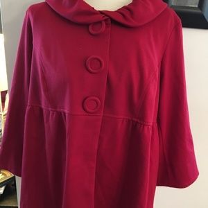 QVC Du Jour Red Jacket Size 1X NEW